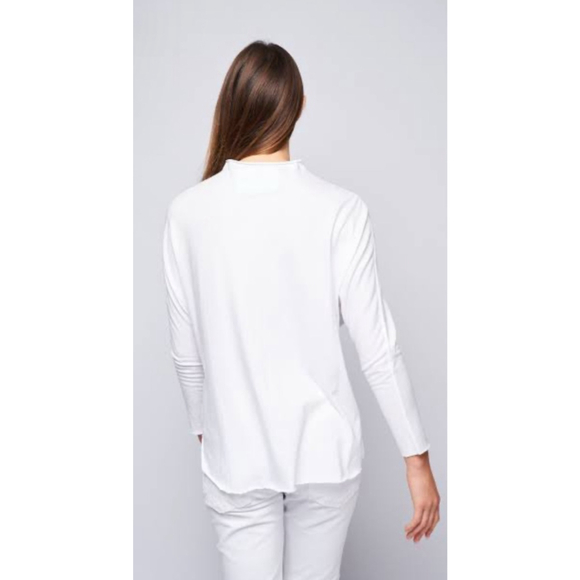 New Frank & Eileen TeeLab White Long Sleeve Effie Tee Jersey L - Picture 2 of 3